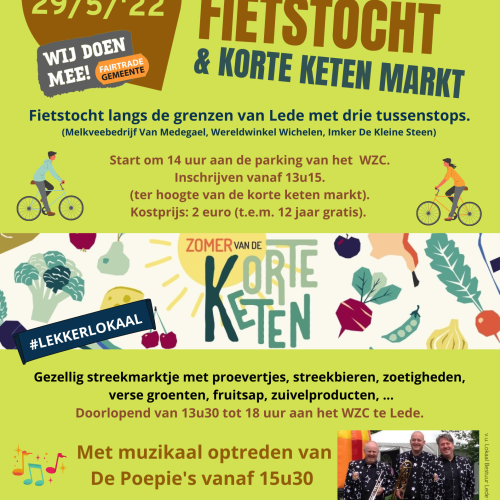 Fairtrade fietstocht in Lede